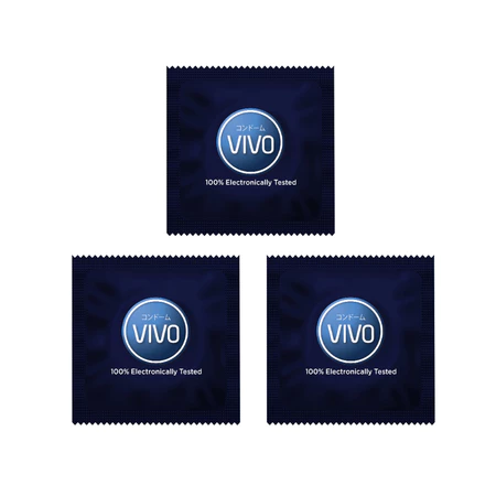 VIVO Kondom Extra Sensation isi 3 Pcs / Bergerigi Sensasi Ekstra
