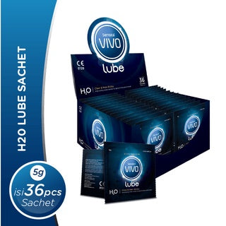 VIVO H2O Lube Sachet 5 gr isi 36 Sachet / Pelumas Kondom Water Based