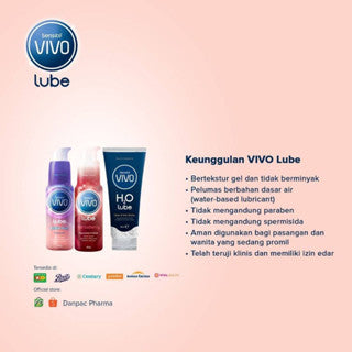 VIVO H2O Lube isi 60gr / Pelumas Kondom Water Based
