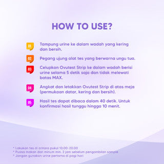 Ovutest Strip Isi 1 Pcs / Ovulation Test Alat Tes Masa Subur