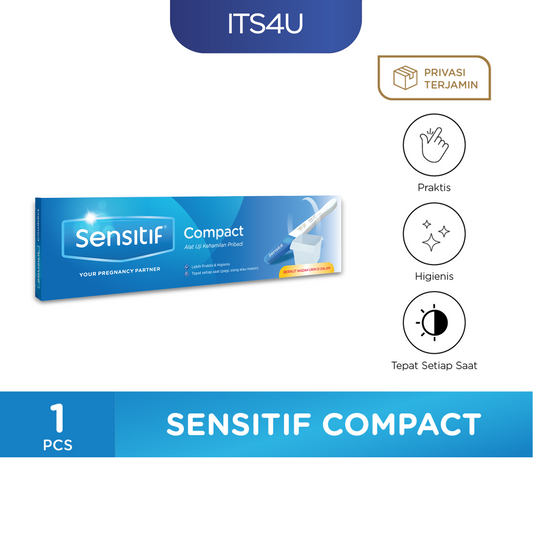 Sensitif Compact Test Pack isi 1 Pcs / Alat Tes Kehamilan