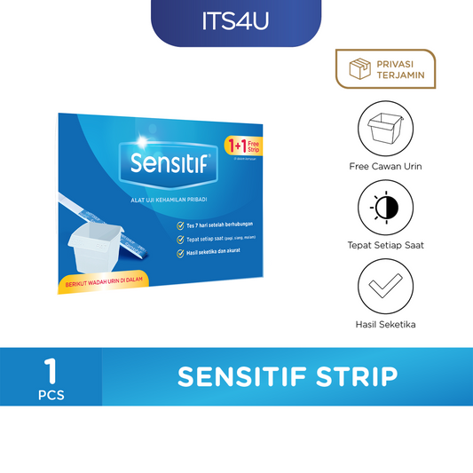 Sensitif Strip Test Pack isi 1 Pcs / Alat Tes Kehamilan
