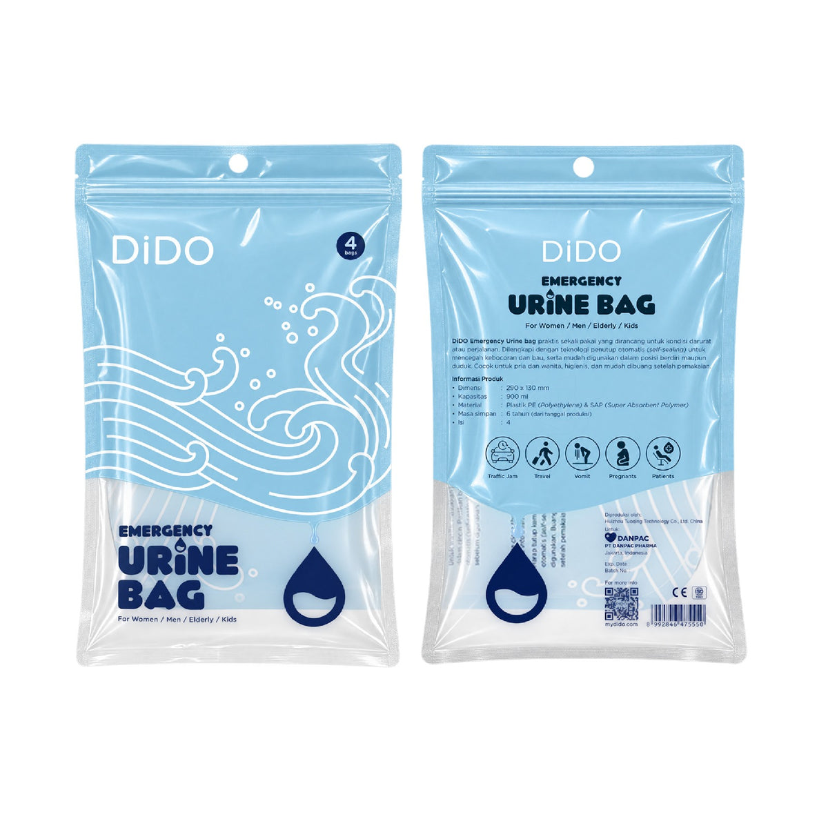 DiDO Emergency Urine Bag