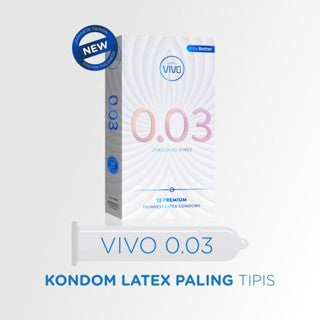 VIVO Kondom 0.03 isi 12 Pcs / Ekstra Tipis Ekstra Aman-2