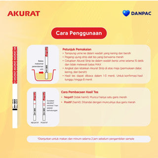 Akurat Strip Test Pack isi 1 Pcs / Alat Tes Kehamilan-3