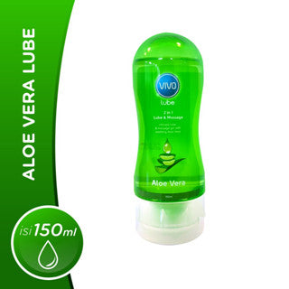 VIVO 2 in 1 Aloe Vera Massage Lube isi 150 ml / Pelumas Lubricant dan Pijat