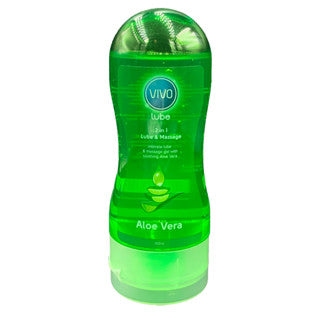 VIVO 2 in 1 Aloe Vera Massage Lube isi 150 ml / Pelumas Lubricant dan Pijat
