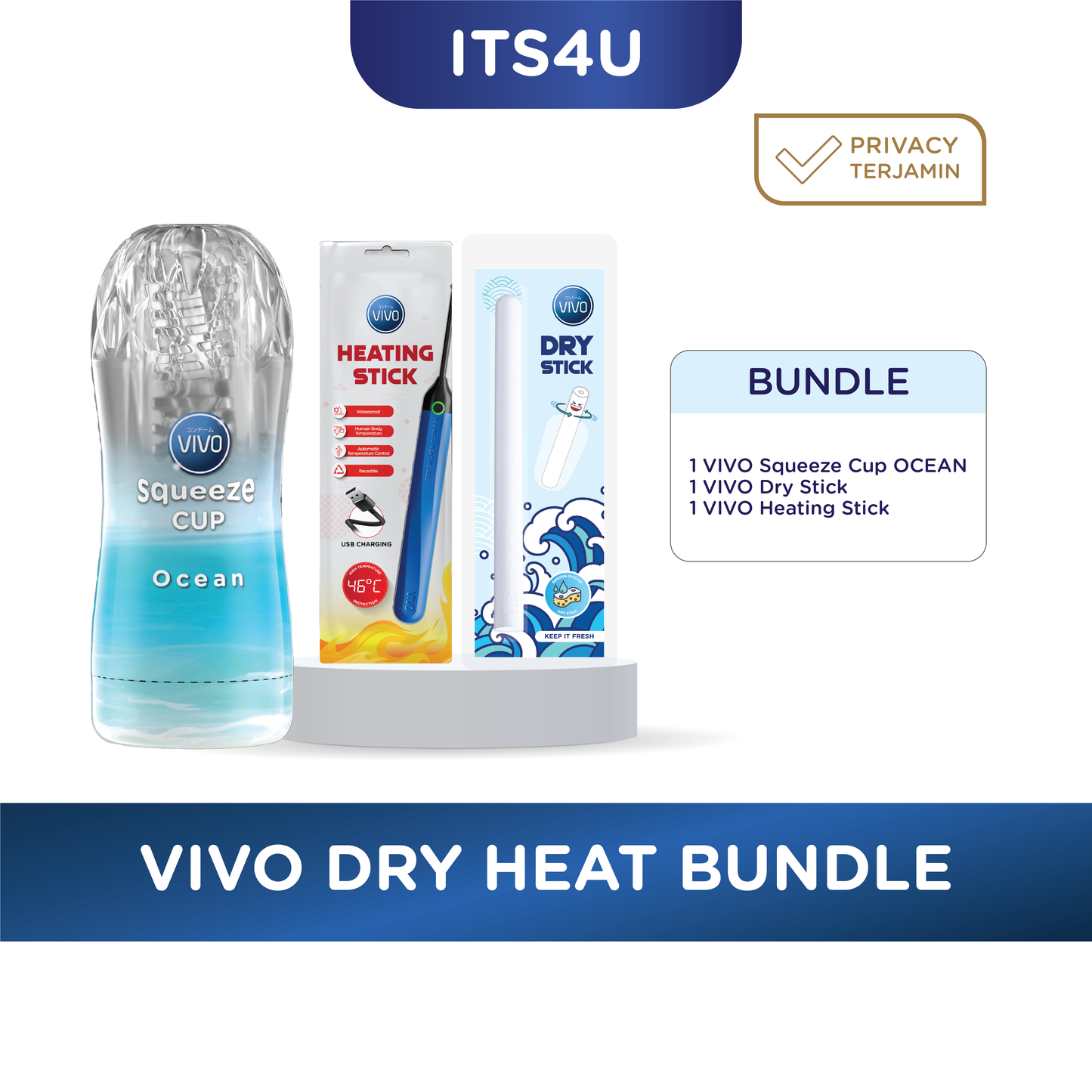 VIVO Dry Heat Bundle Free VIVO Bubble Gum Lube