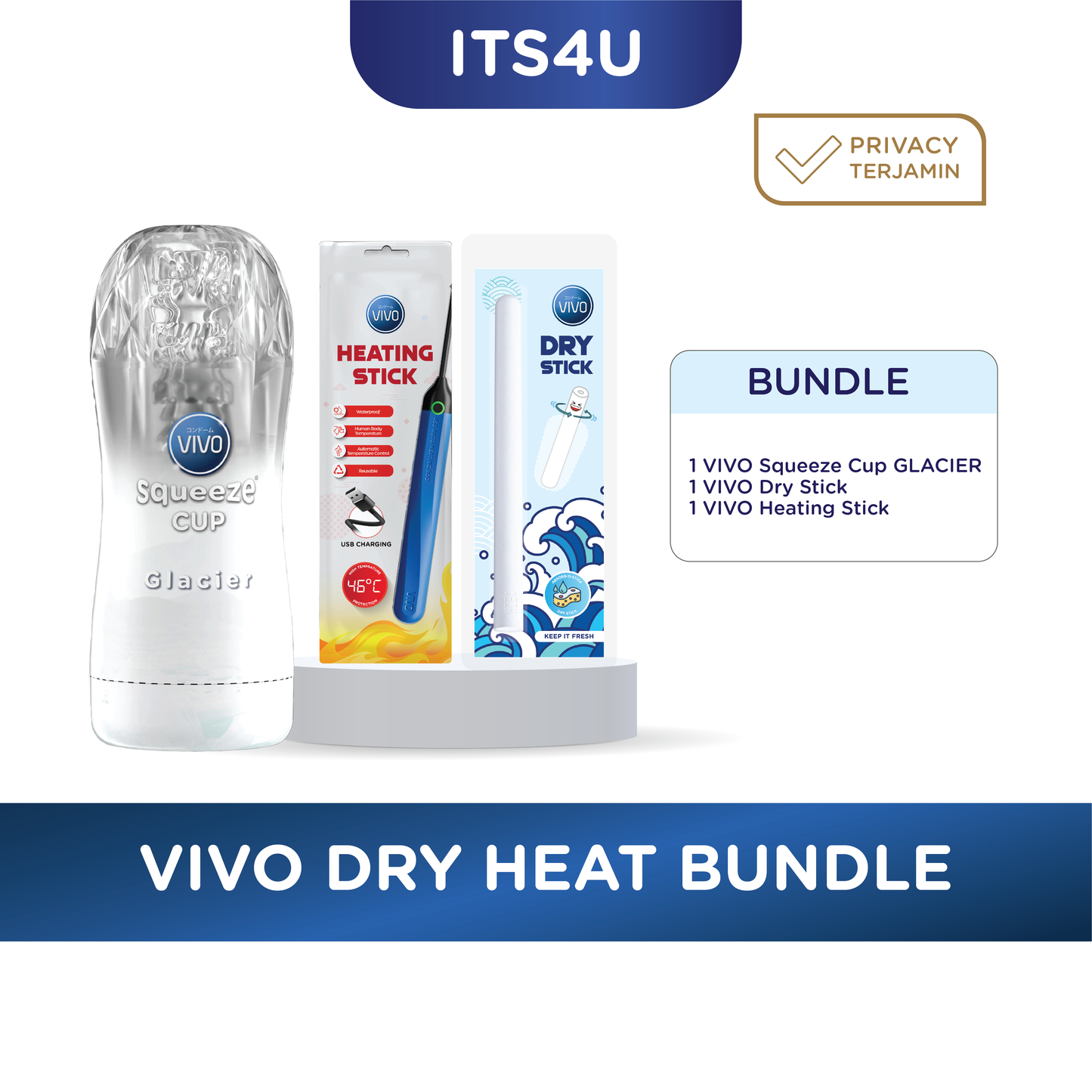 VIVO Dry Heat Bundle Free VIVO Bubble Gum Lube