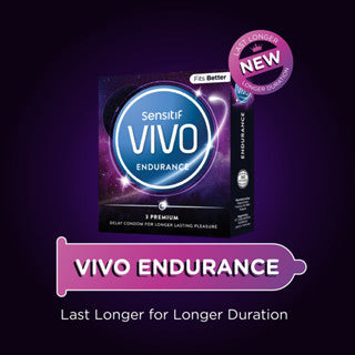 VIVO Kondom Endurance isi 3 Pcs / Durasi Panjang Tahan Lebih Lama-3