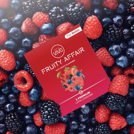 VIVO Fruity Affair Kondom isi 3 Pcs / Aroma Manis Segar