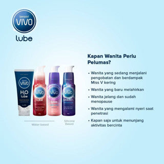 VIVO H2O Lube isi 60gr / Pelumas Kondom Water Based