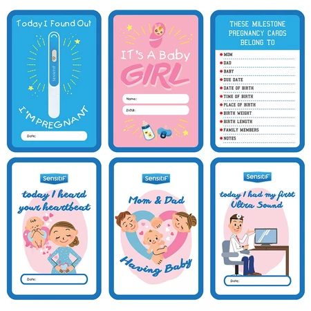 Sensitif Milestone Pregnancy Card / Kartu Kehamilan Untuk Ibu