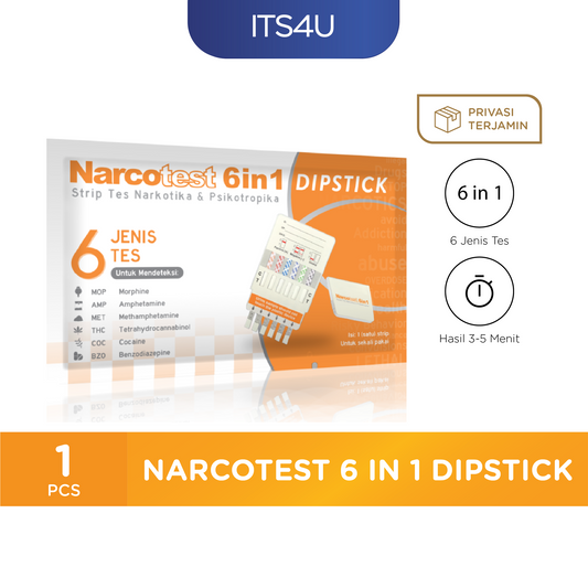 Narcotest 6 in 1 Dipstick Alat Test Narkoba