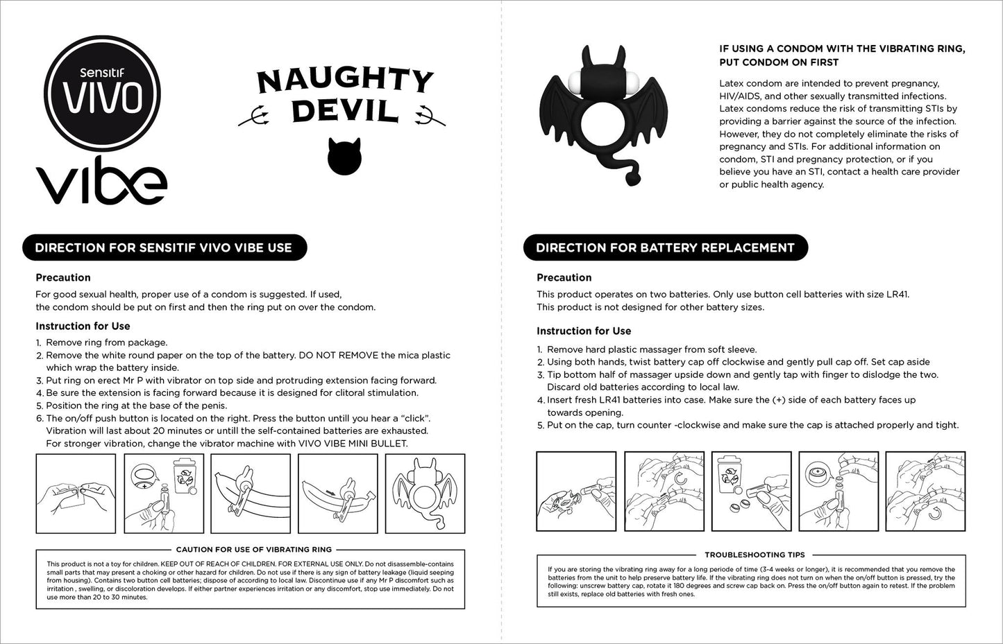 VIVO Alat Getar - Naughty Devil | Red, Black