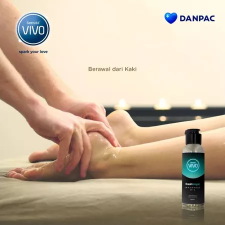 VIVO Massage Oil Fresh Tropic isi 100 ml / Minyak Pijat Relaksasi