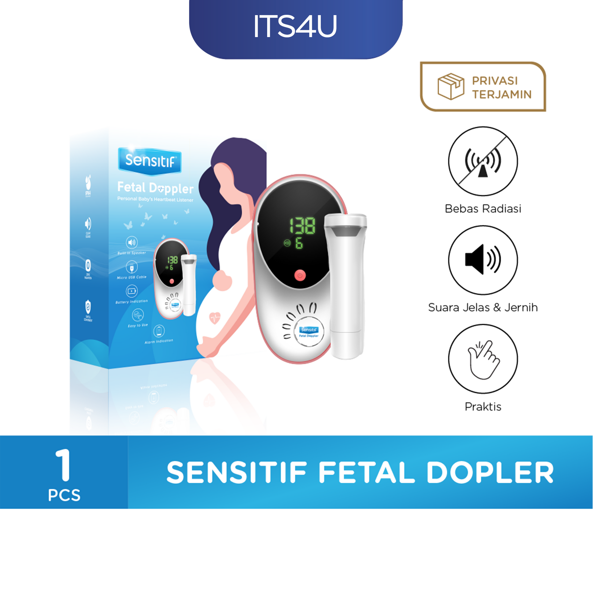Sensitif Fetal Doppler / Alat Deteksi Detak Jantung Janin