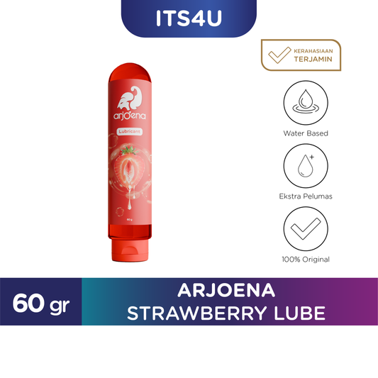 Arjoena Strawberry Lube Isi 60gr / Pelumas Lubricant Kondom