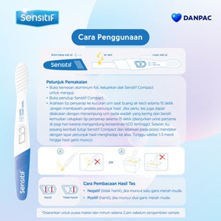 Sensitif Compact Test Pack isi 1 Pcs / Alat Tes Kehamilan