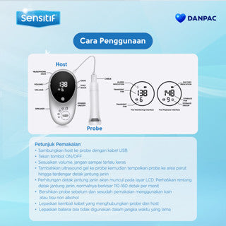 Sensitif Fetal Doppler / Alat Deteksi Detak Jantung Janin