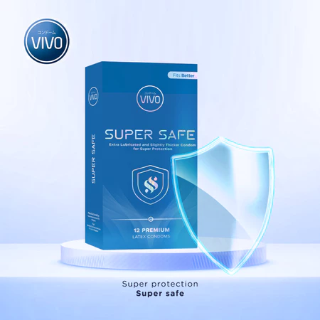 VIVO Kondom Super Safe isi 12 Pcs / Tipis Ekstra Aman