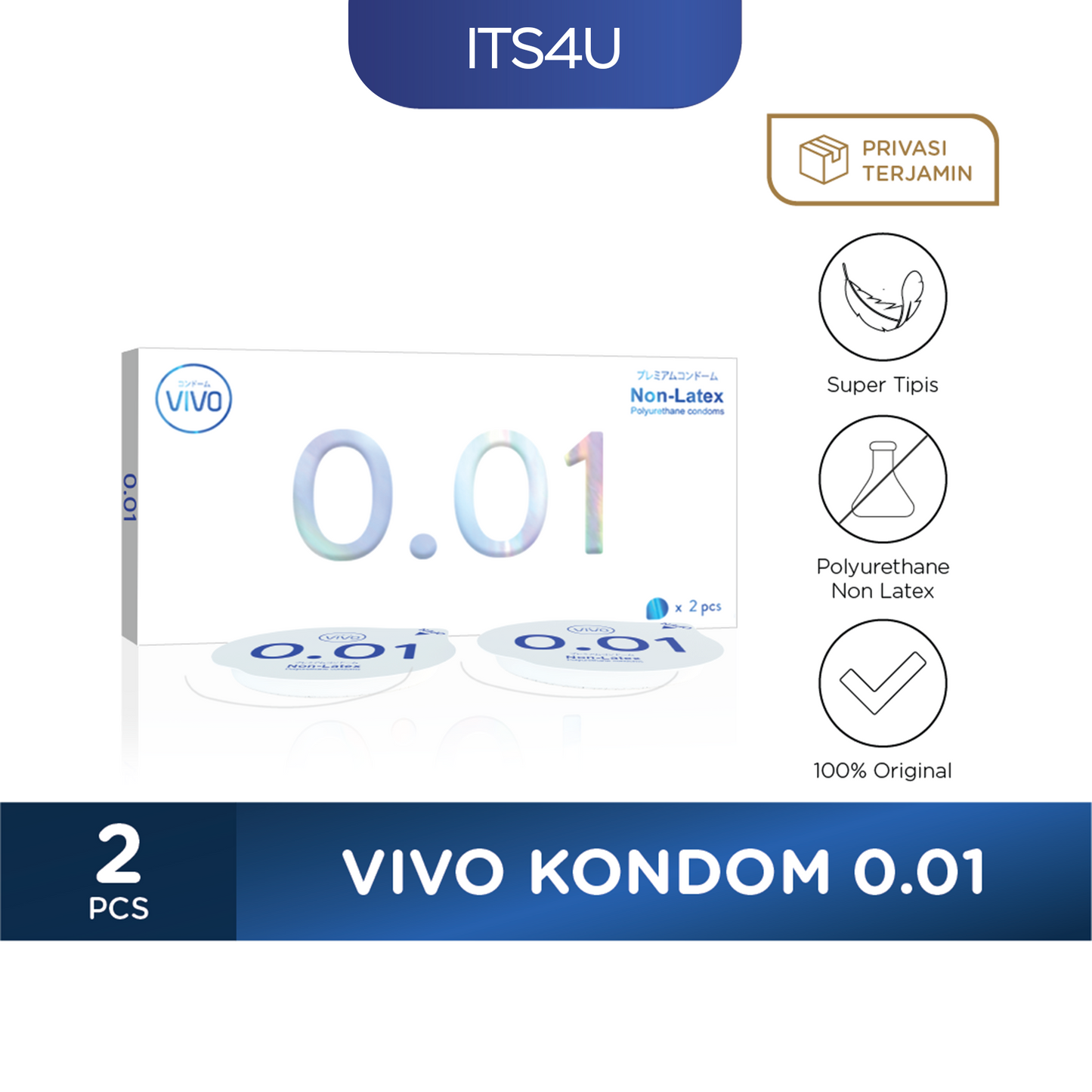 VIVO Kondom 0.01 isi 2 Pcs