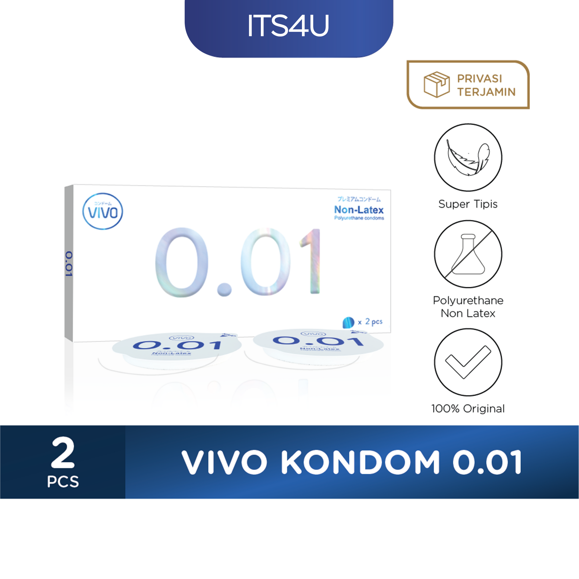 VIVO Kondom 0.01 isi 2 Pcs