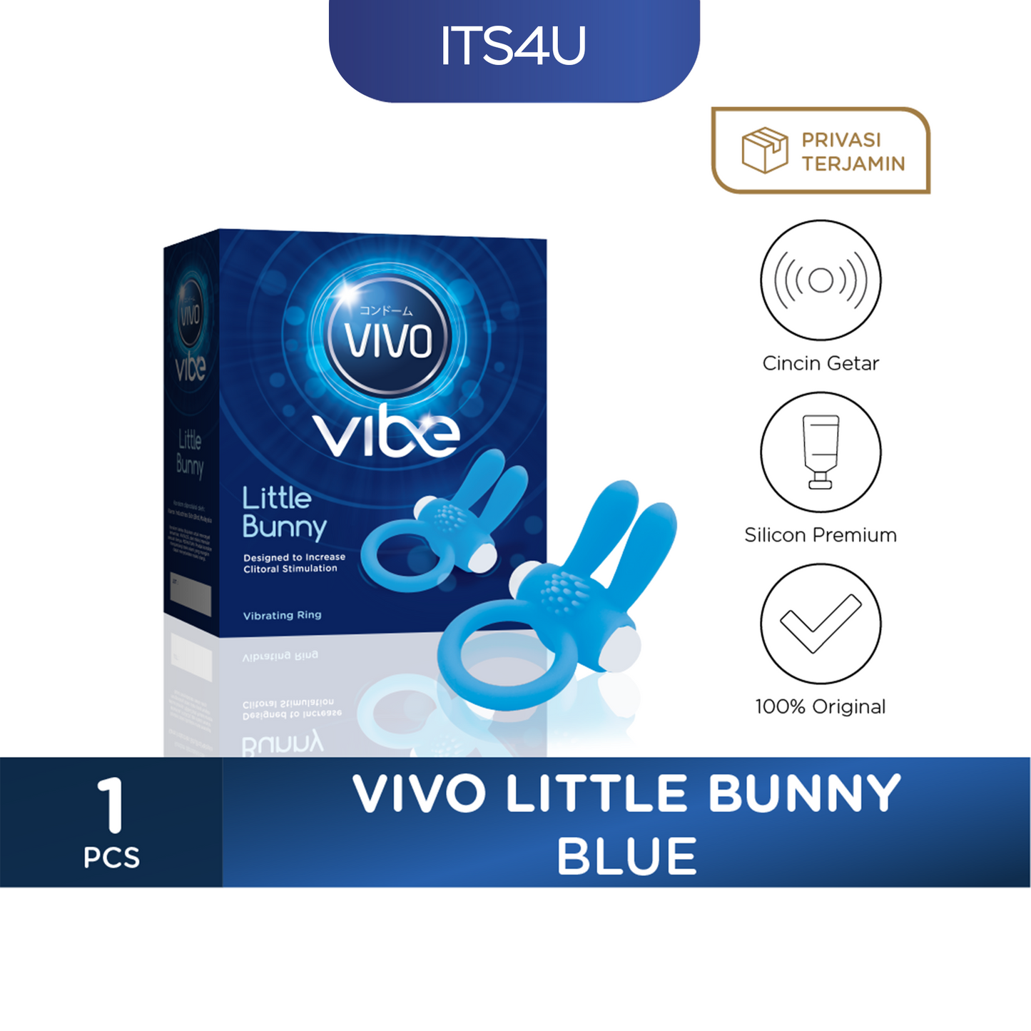 VIVO Alat Getar - Kelinci Kecil | Merah Muda, Biru