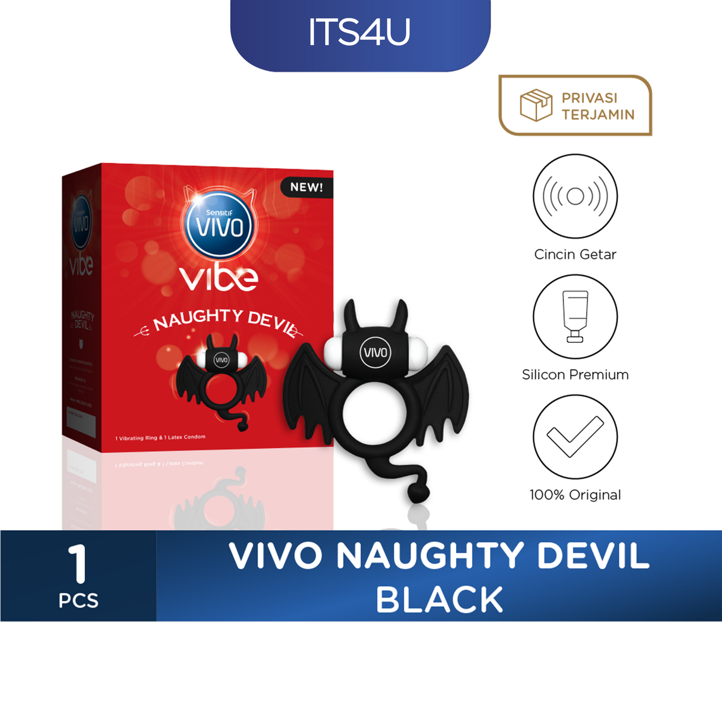 VIVO Alat Getar - Naughty Devil | Red, Black