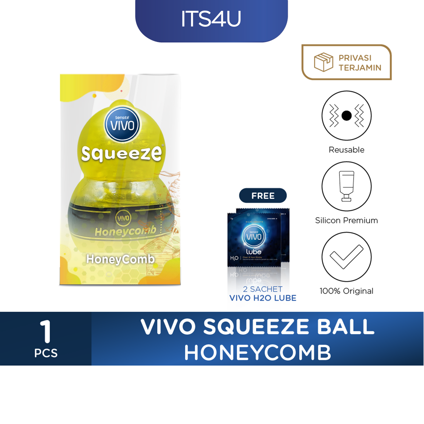 VIVO Squeeze Ball | Calabash, Honeycomb, Peanut