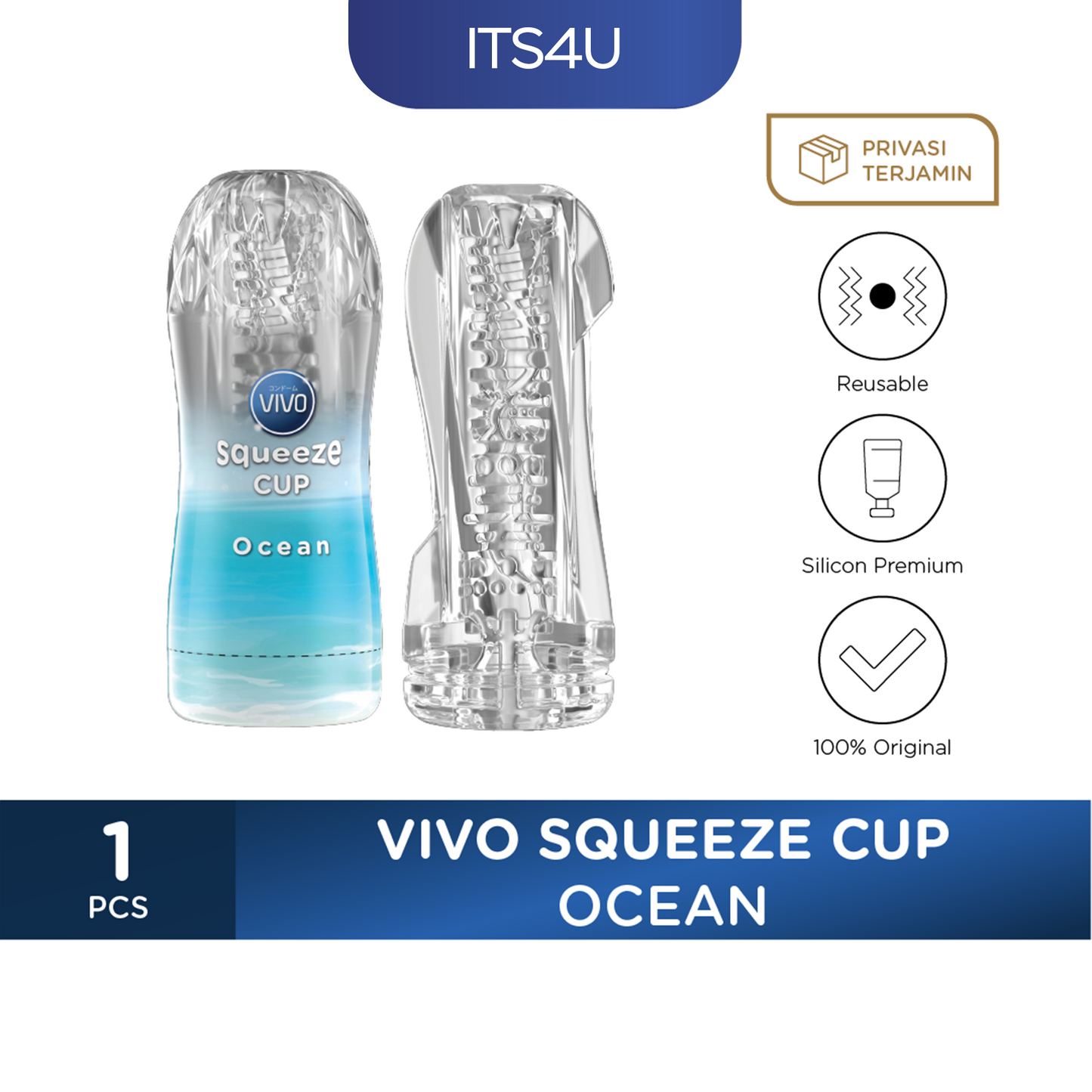 VIVO Squeeze Cup Free VIVO Bubble Gum Lube 60gr
