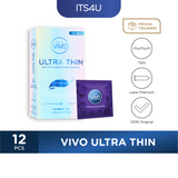 VIVO Kondom Ultra Tipis isi 12 Pcs / Tipis Ekstra Aman