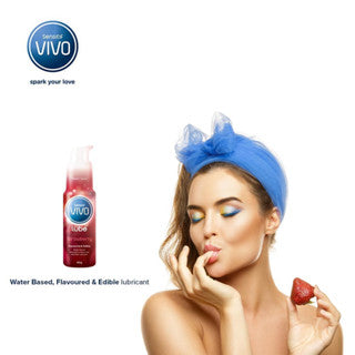 VIVO Strawberry Lube Isi 60gr / Pelumas Pelumas Kondom