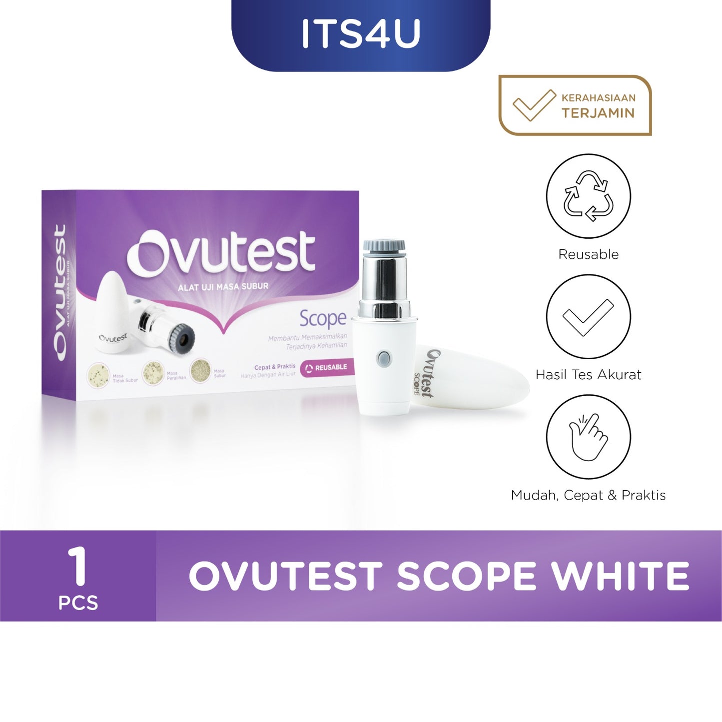 Ovutest Scope White / Ovulation Test Alat Tes Masa Subur