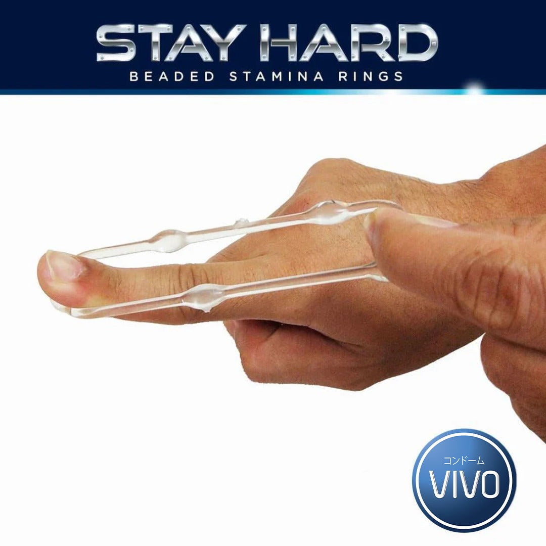 VIVO Stay Hard Beaded Cockring Original Silikon