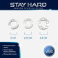 VIVO Stay Hard Beaded Cockring Original Silikon