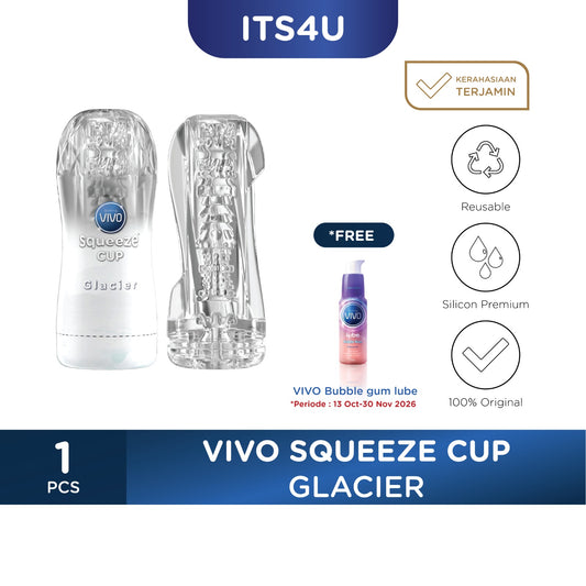 VIVO Squeeze Cup Free VIVO Bubble Gum Lube 60gr