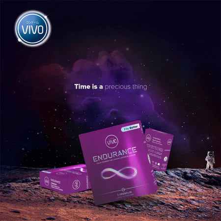 VIVO Kondom Endurance isi 3 Pcs / Durasi Panjang Tahan Lebih Lama